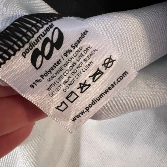 Podium Wear Jacket Adult XXL Zip Performance Green Gray Running Coat - Picture 7 of 7